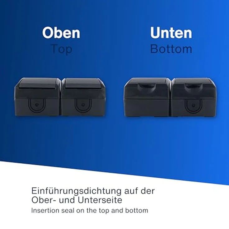 REV 0007091900 Aufputz-Steckdose IP44 Schwarz – Bild 6