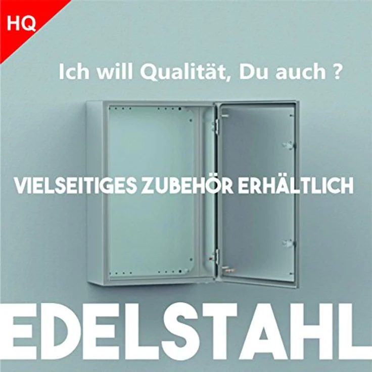 nVent Hoffman Vægskab 240x360x150 ASR0243615, Serverschrank, Silber - Kompakter Edelstahl-Schrank mit IP66 Schutzart – Bild 4