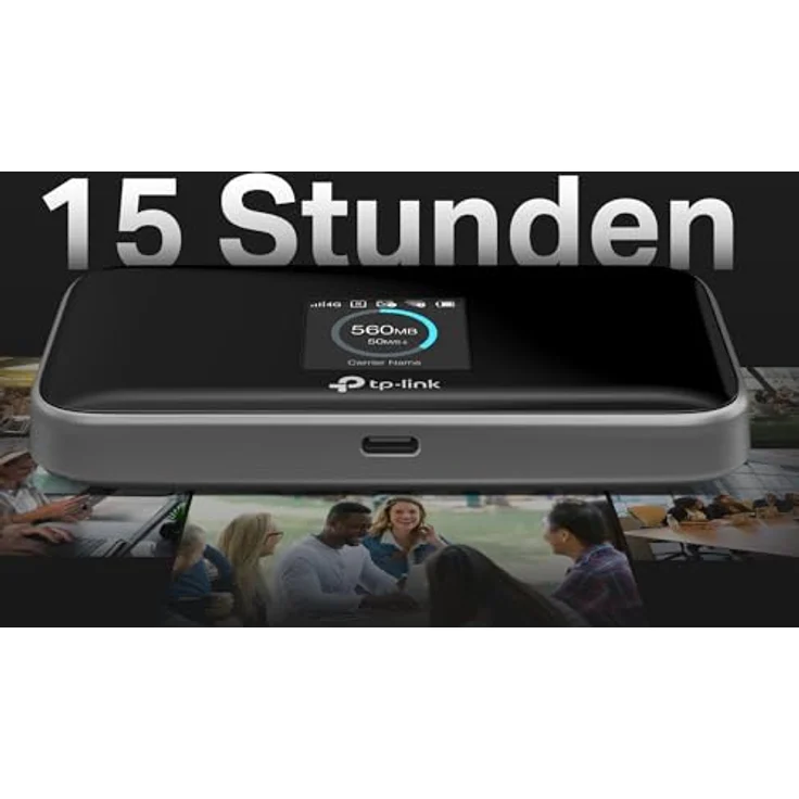 TP-Link M7450, tragbarer Router mit 300 Mbit/s, LTE, UMTS und 32 GB erweiterbarem Speicher, Schwarz – Bild 8