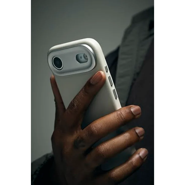 Decoded Lederhülle für iPhone 17 Air, Premium ECCO Leder, MagSafe Kompatibel, Vollständiger Kameraschutz, Metalltasten, Stoßfest und Kratzfest, Beige – Bild 4