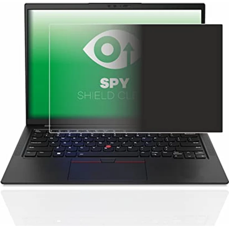 upscreen Blickschutzfolie für Lenovo ThinkPad X1 Carbon Non-Touch 14", Anti-Spy, blasenfreie Montage, Blaulichtfilter, Qualität Made in Germany – Bild 2
