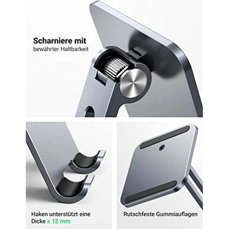 UGREEN Foldable Multi-Angle Pad Stand Gray – Bild 6