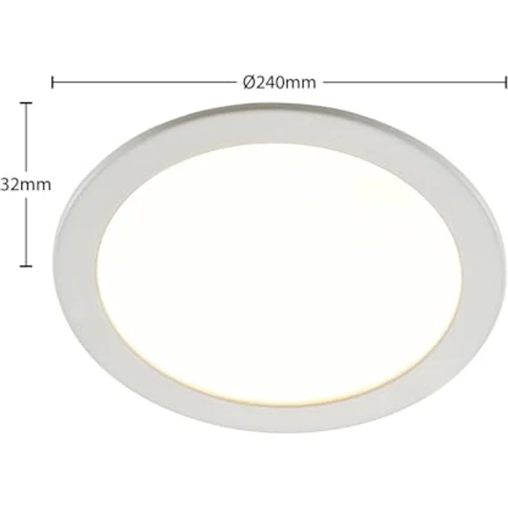 PRIOS LED 'Cadance' (Modern) in Weiß aus Aluminium für Badezimmer, 1-flammige Badezimmerleuchte mit inkludiertem Leuchtmittel – Bild 5