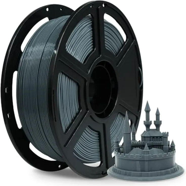 FLASHFORGE ABS PRO 3D-Drucker-Filament, Robust und Hitzebeständig, 1kg Spule (Grau), Maßgenauigkeit +/- 0,02 mm