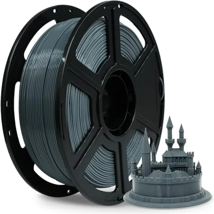 FLASHFORGE ABS PRO 3D-Drucker-Filament, Robust und Hitzebeständig, 1kg Spule (Grau), Maßgenauigkeit +/- 0,02 mm – Bild 1