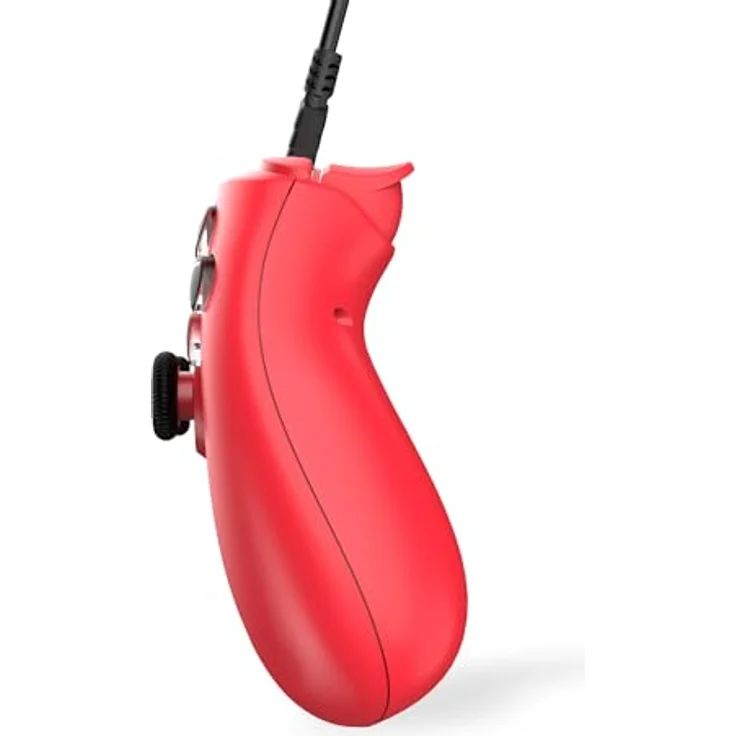 Trade Invaders Freaks And Geeks, Kabelgebundener Controller für PS4 mit 3M Kabel, Rot – Doppelte Vibration, 3,5mm Klinke, LED-beleuchtete Tasten – Bild 5