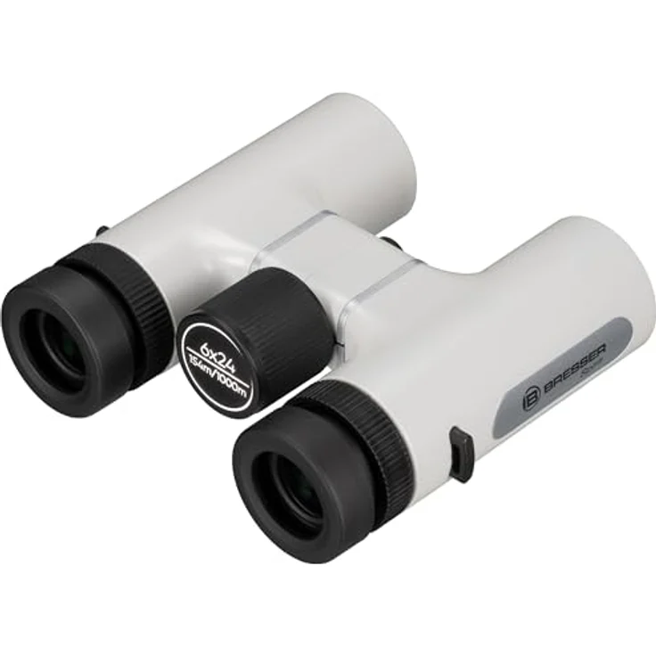 BRESSER Spirit Kompakt-Fernglas 6x24, 6-fache Vergrößerung mit volle Mehrschichtvergütung, weiß – Bild 5