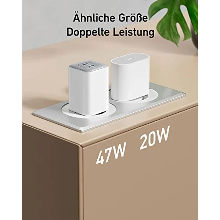 Anker USB C Ladegerät 47W, 523 Charger (Nano 3), kompakt mit 2 Anschlüssen GaN Schnellladegerät für iPhone 14/14 Plus/14 Pro/14 Pro Max/13, Galaxy, Pixel 4/3, iPad/iPad Mini (Kabel Nicht enthalten) – Bild 5