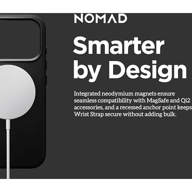NOMAD Traditional Leather Case für iPhone 17 Pro, MagSafe-kompatible Schutzhülle aus hochwertigem Echtleder, schwarz – Bild 7