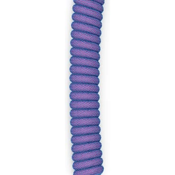 Glorious PC Gaming Race Coiled Cable Nebula, USB-C auf USB-A Spiralkabel, USB C Kabel Spiralkabel, Coiled Cable Keyboard mit Aviator Plug, 1,37 Meters, Ordentlich USB C Spiralkabel, violett – Bild 4