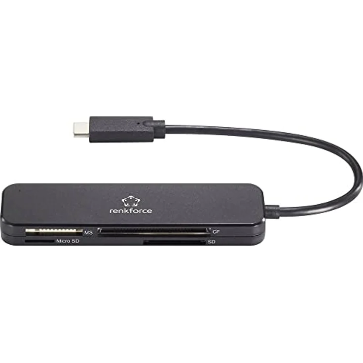 Renkforce USB-Kartenleser Smartphone-Tablet Kartenleser, Schwarz (RF-5151024) – Bild 2
