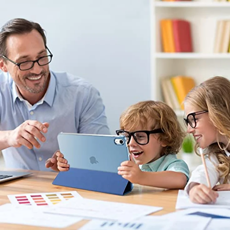 ProCase Hülle für iPad A16 11" 2025 & iPad 10. Gen 10,9" 2022, ultradünne Hartschutzhülle mit Smart Cover und Auto Wake/Sleep, blau – Bild 3