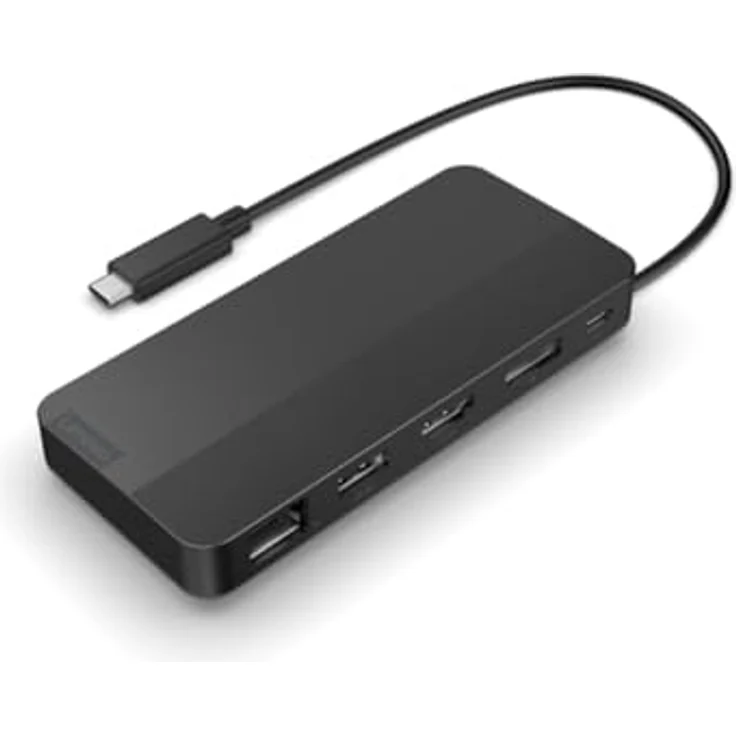 Lenovo 40B90100EU USB-Hub, Schwarz – Bild 1