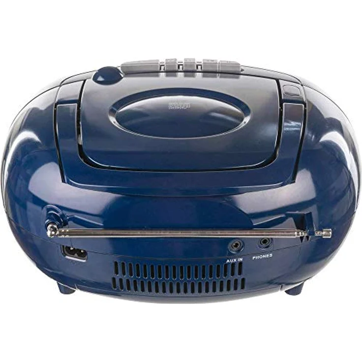 Dual P 70 Tragbares Radio mit UKW (FM), MW, CD-Player blau – Bild 5