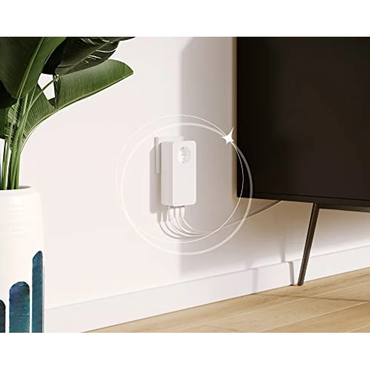 devolo Magic 2 LAN 2400 triple Single Adapter: Weltweit schnellster Powerline LAN-Adapter zur Erweiterung des Heimnetzwerks, ideal für Home Office (2400 Mbit-s, 3x Gigabit LAN-Anschlüsse, G.hn) – Bild 4