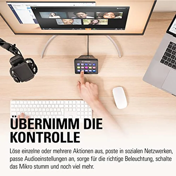 Elgato Stream Deck MK.2 – Studio-Controller, 12GB, 15 Makrotasten, auslösen von Aktion in Apps und Software wie OBS, Twitch, YouTube und anderen, für Mac und PC, Schwarz – Bild 4