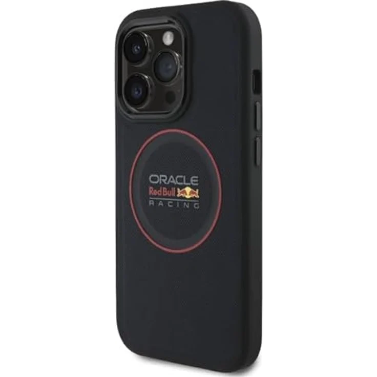 Red Bull RBHMP14L24PUILVR iPhone 14 Pro 6.1" Hardcase aus ökologischen Leder in Navy Blau mit MagSafe und rotem Ring – Bild 2
