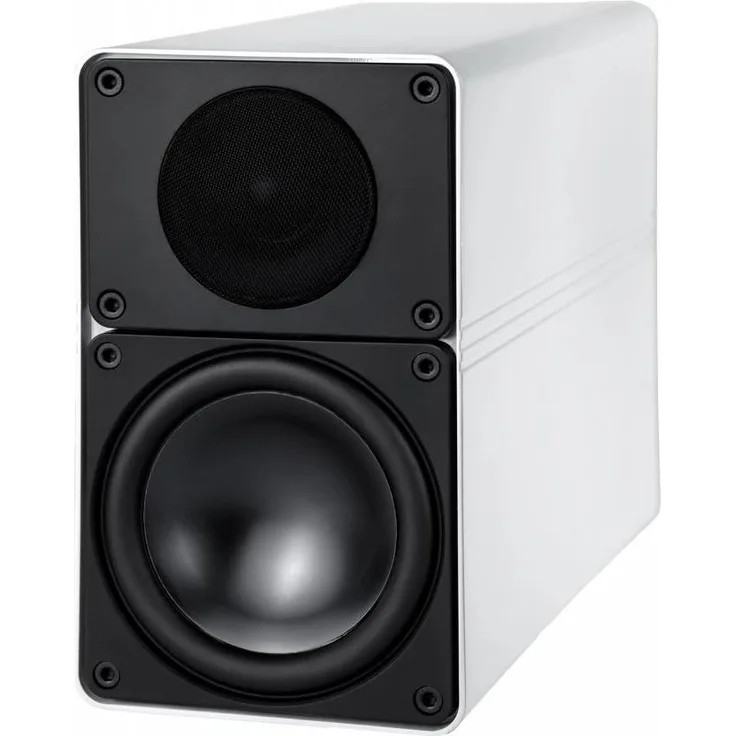 ELAC Elegant BS 305, Regal-Lautsprecher in hochglanz weiß, 2-Wege, Aluminiumgehäuse, 25 mm Seidenkalotte, optimierter AS-Woofer, 42 Hz – 23 kHz, 120 W Belastbarkeit