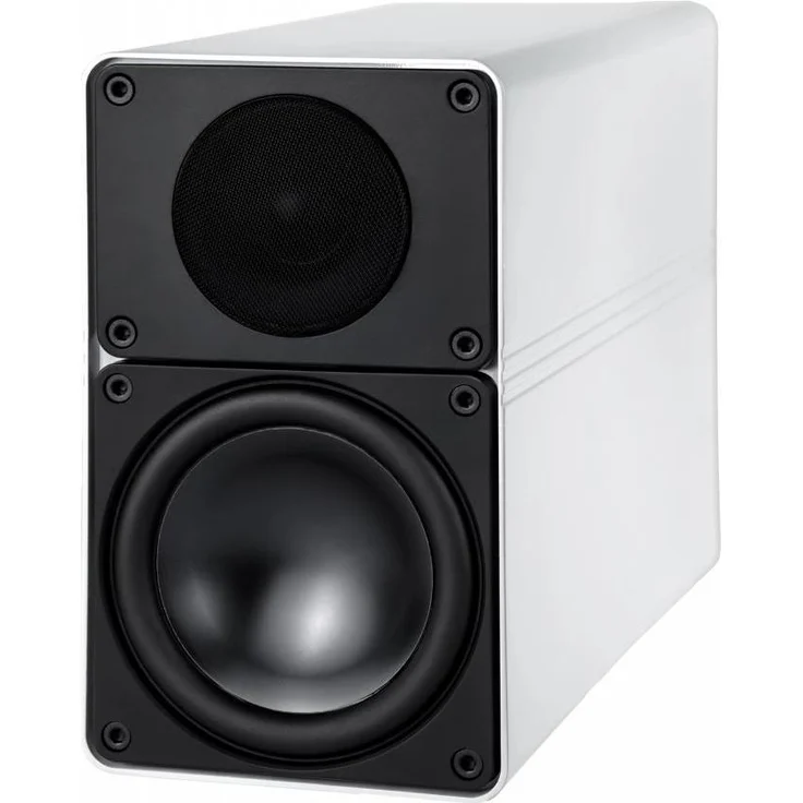 ELAC Elegant BS 305, Regal-Lautsprecher in hochglanz weiß, 2-Wege, Aluminiumgehäuse, 25 mm Seidenkalotte, optimierter AS-Woofer, 42 Hz – 23 kHz, 120 W Belastbarkeit