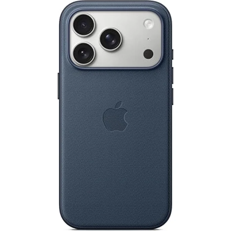 Apple TechWoven Case iPhone 17 Pro, Blau, MagSafe-kompatibel, aus 100% recyceltem Polyester, schützendes Funktionsgewebe mit eloxierten Aluminiumtasten – Bild 2