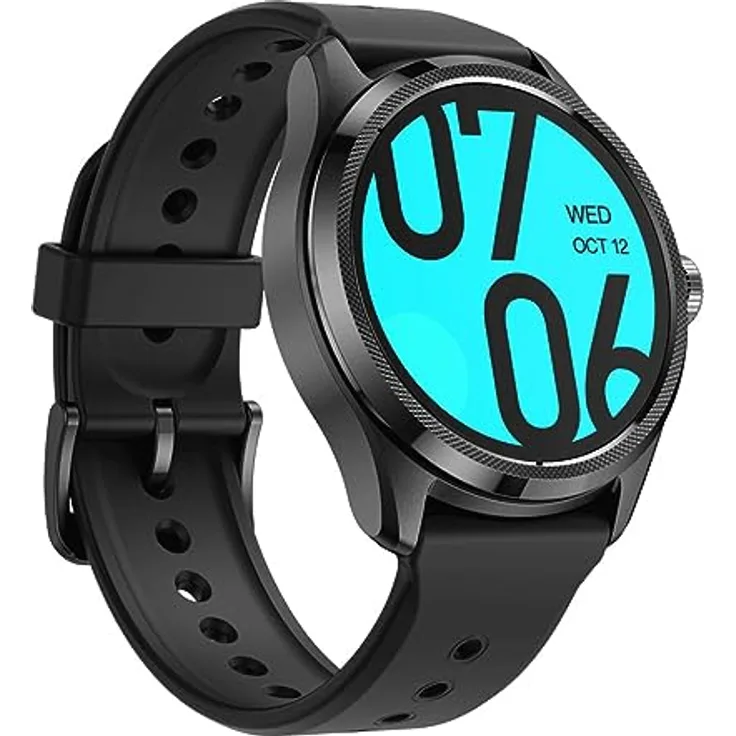 Mobvoi TicWatch Pro 5 (48 mm, Aluminium, Metall), Sportuhr + Smartwatch mit Snapdragon W5+ Gen1, 80 Stunden Akkulaufzeit, Schnelllade-Technik