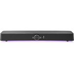 Nedis Gaming-Lautsprecher Lautsprecherkanäle: 2.0 Stromversorgung über USB 3.5 mm Stecker 30 W LED L (30 W, 2.0 Kanal), Soundbar, Schwarz