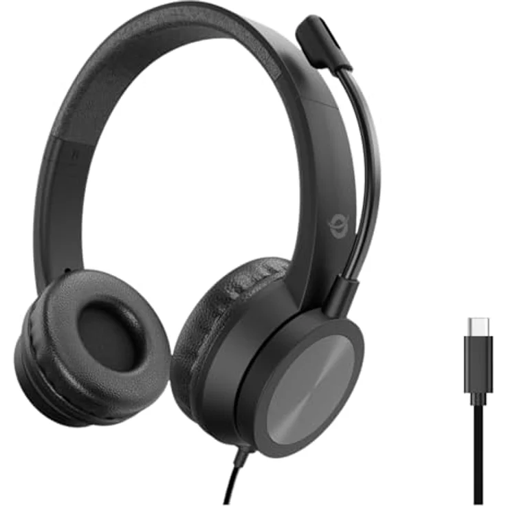 Conceptronic POLONA05BC, Stereo USB-C Headset mit klarer Klangqualität und ergonomischem Design – Bild 3