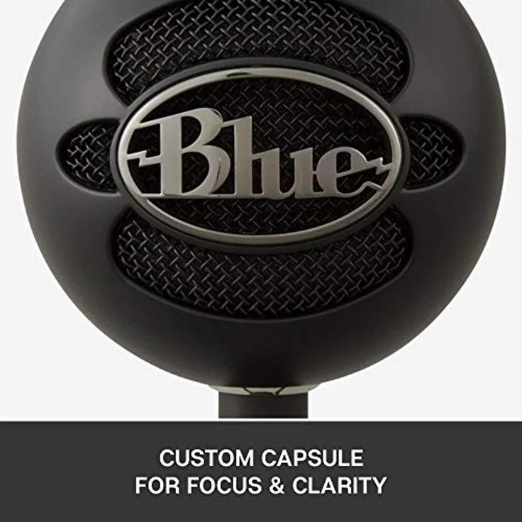 Blue Microphones Snowball i USB-Mikrofon zum Aufnehmen und Streamen auf PC und Mac, Nieren-Kondensator-Kapsel, verstellbarer Ständer, Plug und Play, Schwarz – Bild 5