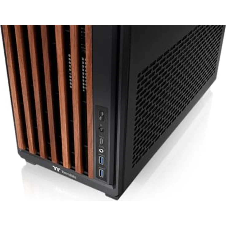 Thermaltake TR300 WS, Mid-Tower PC-Gehäuse mit Tempered Glass, 120mm Lüfter und Platz für bis zu 8 Lüfter, schwarz – Bild 4