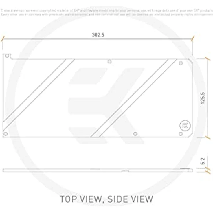 Odestar EK Water Blocks Quantum Vector FTW3 RTX 3070 Ti Plaque arrière, Hochwertiges Material, Flexible Gestaltung, Langlebig – Bild 3