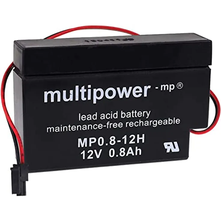 Powery Bleiakku (multipower) für Solar Rolladen, 12V 800mAh
