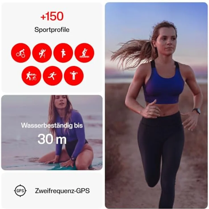 Polar Ignite 3 – Fitness- & Wellness-Smartwatch mit GPS & geflochtenes Armband, Schlafanalyse, AMOLED-Display, 24/7-Activity Tracker, HF, personalisierten Trainingseinheiten, Echtzeit-Sprachführung in blau – Bild 4