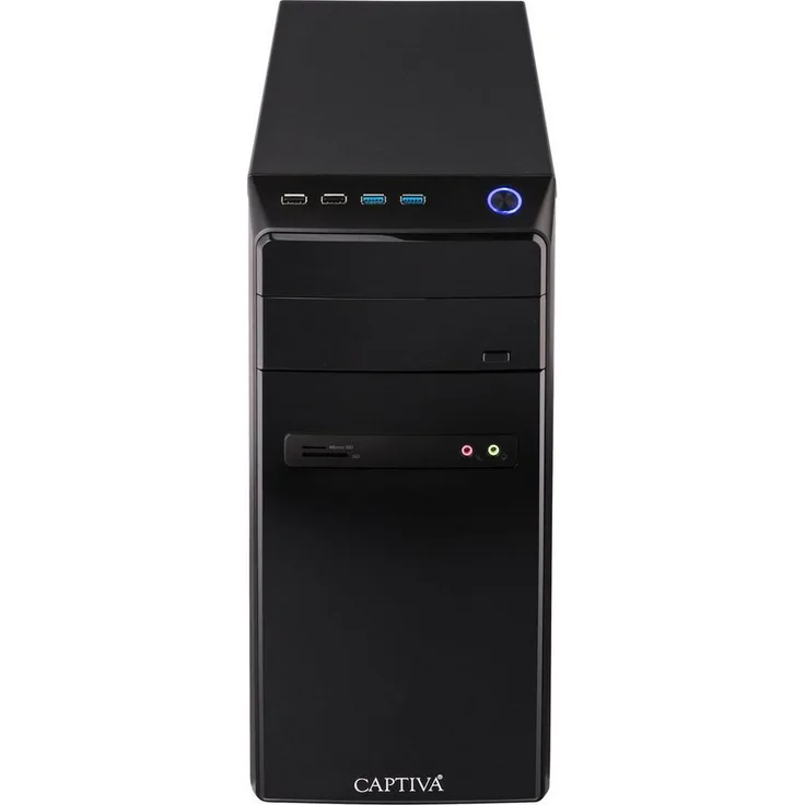 CAPTIVA Power Starter 71-189 Business-PC (Intel® Core i5 12400, 16 GB RAM, 500 GB SSD, Luftkühlung, schwarz)