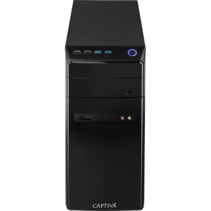 CAPTIVA Power Starter 71-189 Business-PC (Intel® Core i5 12400, 16 GB RAM, 500 GB SSD, Luftkühlung, schwarz)