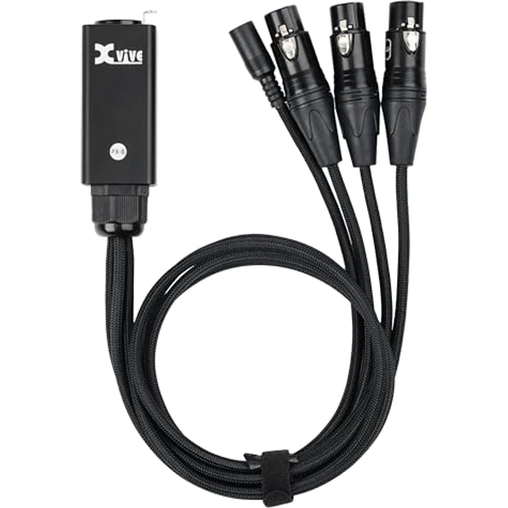 Xvive PX System (Line-Mischer), Tragbarer Mixer mit drei Kanälen, Schwarz – Bild 2