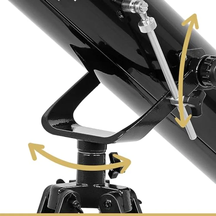 Omegon Teleskop N 76/700 AZ-1, Einsteigerfreundliches Spiegelteleskop mit Stativ für Amateur-Astronomie – Bild 4