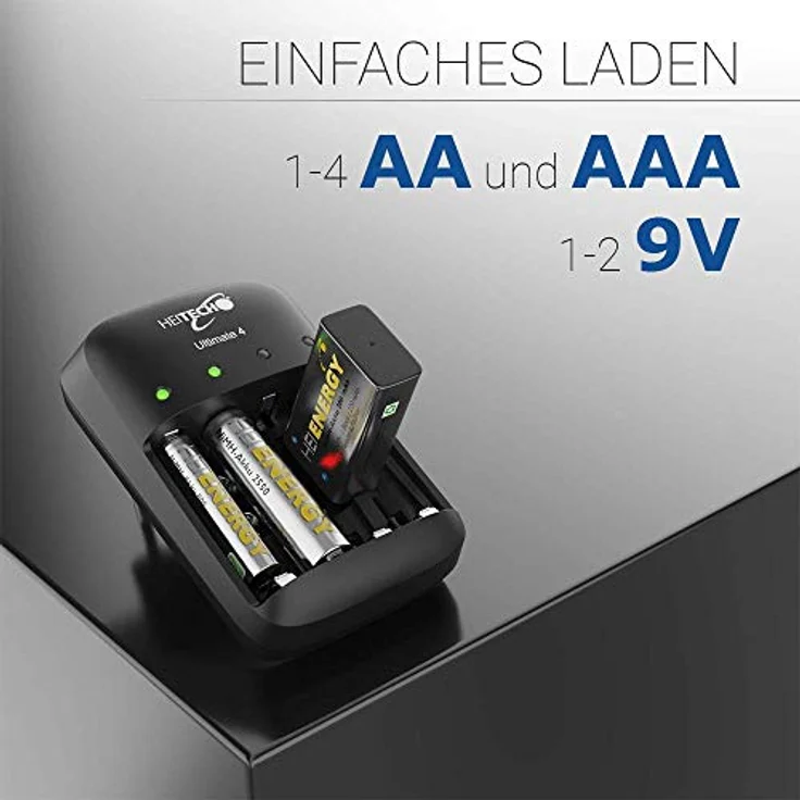 Heitech Ultimate 4 NiMH Rundzellenladegerät (09001533) – Bild 3