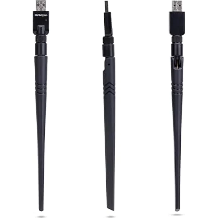 StarTech.com USB Bluetooth 5.3 Adapter AV53C1, Klasse 1 Dongle mit 100 m Reichweite für PC/Laptop, Schwarz, Plug-and-Play für Windows/Linux – Bild 5