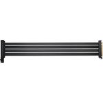 Phanteks PCI-E 4.0 x16 Riser Flachband-Kabel, 90 Grad, 60 cm - schwarz