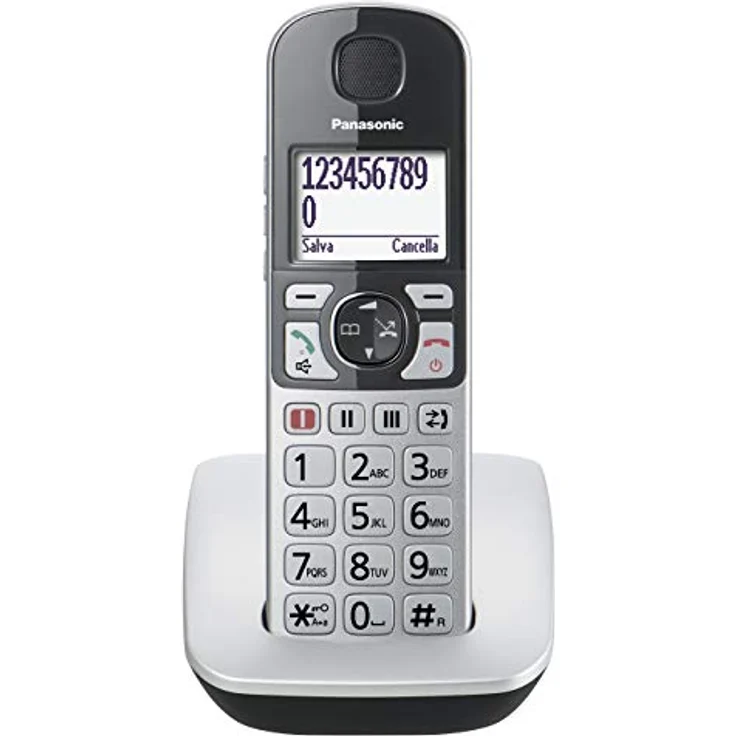Panasonic KX-TGE510JTS Telefon DECT Anrufer-Identifikation Silber Telefon – Bild 2