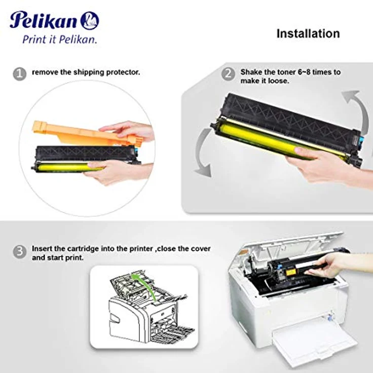 Pelikan TN-326Y, Toner mit exakter Farbwiedergabe, gelb – Bild 4