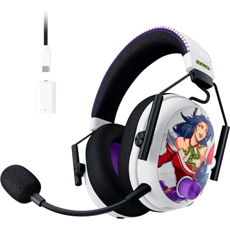 Razer BlackShark V3 Pro 2XKO Edition, Kabelloses E-Sport-Headset mit ANC, Triforce 50mm Treiber, HyperSpeed 2,4GHz & Bluetooth, für Xbox/PC – Bild 1
