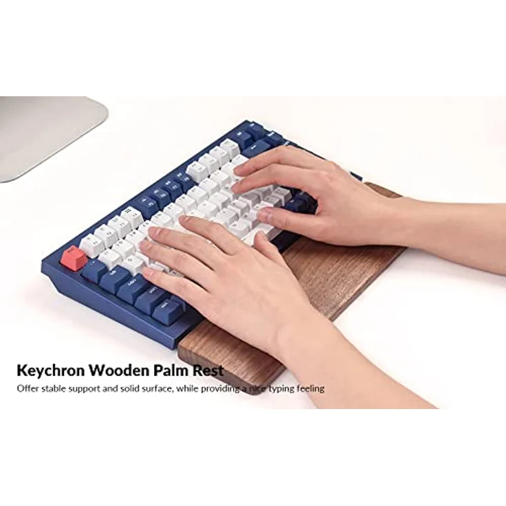 Keychron Q1 - Q2 Walnut Wood Palmrest - Handgelenkstütze - Braun - Preisvergleich – Bild 2