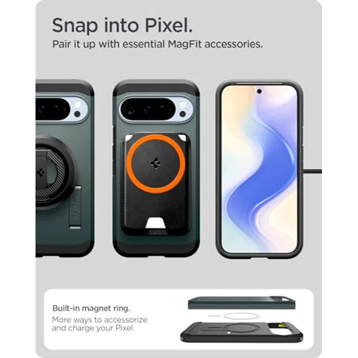 Spigen Tough Armor Smartphone Hülle für Google Pixel 10 und 10 Pro, robuster Schutz in Grün – Bild 10