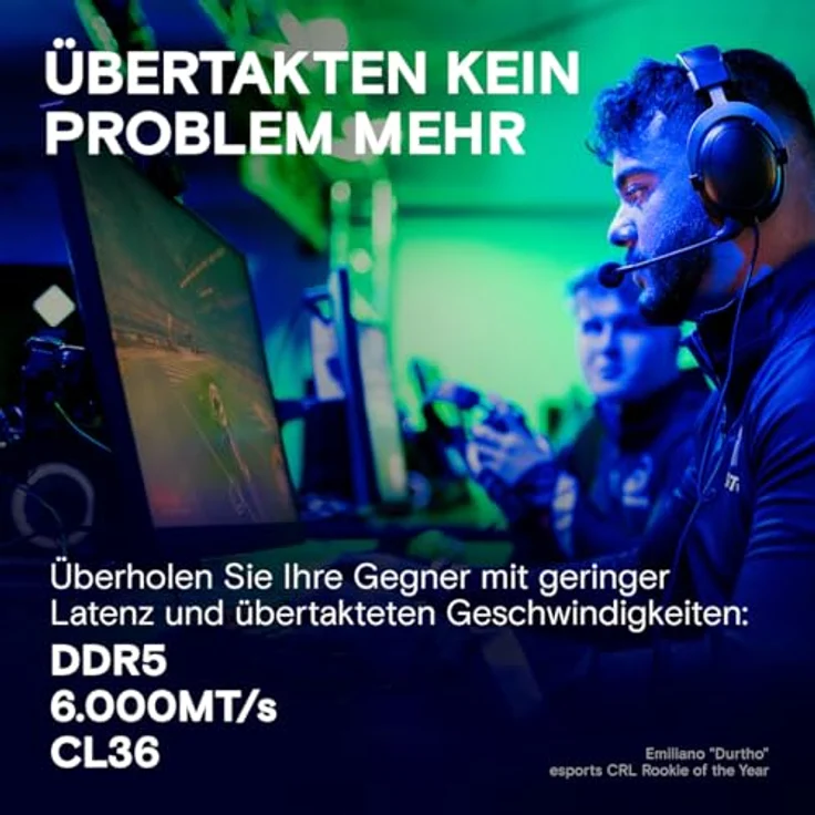 Crucial Pro DDR5 RAM 32GB Kit (2x16GB) 6000MHz CL36, Overclocking Edition, Intel XMP 3.0 / AMD Expo, PC Computer Arbeitsspeicher 32GB DDR5 - CP2K16G60C36U5B - Preisvergleich – Bild 2