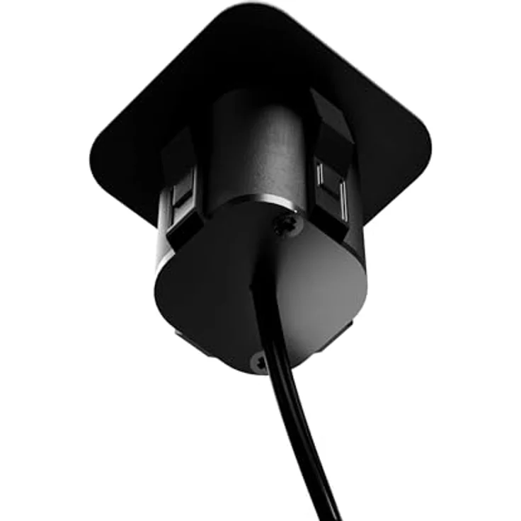 kalb USB Einbau-Ladehub 2-in-1, mit USB-A & USB-C Anschlüssen, 12 VDC Eingang, 5 V/3 A und 9 V/2.2 A Ausgängen, Schwarz – Bild 5