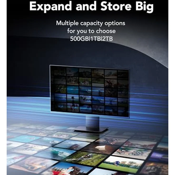 Lexar NQ790 SSD 1 TB NVMe M.2 PCIe 4.0 Gen4x4, bis zu 7000 MB/s Lesen, 6000 MB/s Schreiben, PS5 PC Gaming, intern, für intensive Arbeit und Spiele – Bild 3