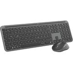 Logitech MK950 Signature Slim kabelloses Tastatur-Maus-Set, schlankes Design, leise tippen, Wechsel zwischen DREI Geräten, Bluetooth, mehrere Betriebssysteme, Windows, Mac, DEU QWERTZ-Layout, Graphit