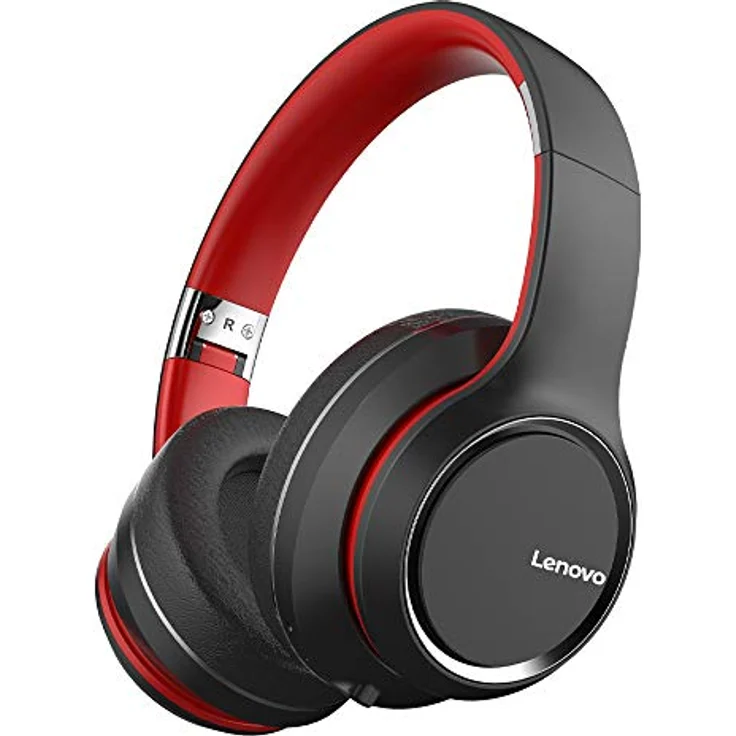 Lenovo HD200 Wireless Bluetooth 5.0 On-Ear Kopfhörer Schwarz – Bild 1