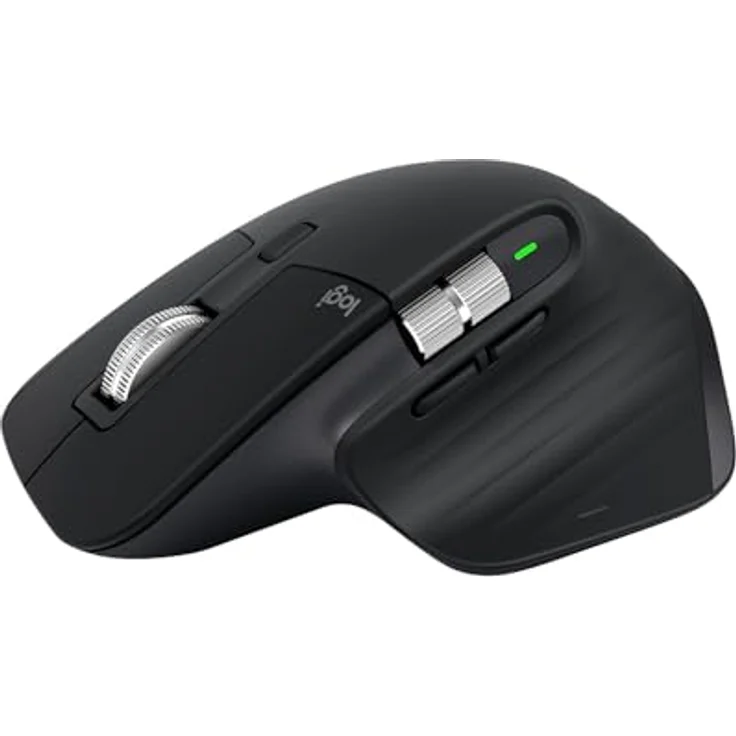 Logitech MX Master 3S (Kabellos), Maus, Grau mit 8K-Sensor und Logitech Flow-Technologie – Bild 1
